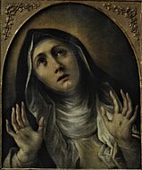 Saint Catherine of Siena by Francesco Cairo. Early 17th century