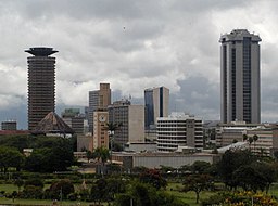 Vy över Nairobi.