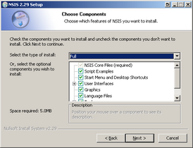 Скриншот программы Nullsoft Scriptable Install System