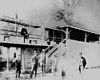 A train and station on the Ontario Southern Railway