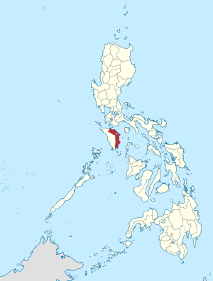 Мапа на Филипините со факти за Источен Миндоро highlighted
