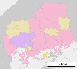 Lage Ōsakikamijimas in der Präfektur
