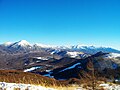 Yatsugatake Mountains with Mount Tateshina and Mount Fuji from the top of Mount Ōsasa