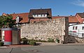 Osterode am Harz, the remains of the city wall and a public toilet