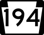 Pennsylvania Route 194 marker