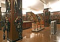 Harness room with the mounted horse Wexy, the warhorse of King William II that he rode during the Battle of Waterloo.