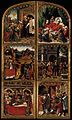 Retaule de Sant Eloi dels Argenters, de Pere Nyunyes (1526). Museu Nacional d'Art de Cataluinya