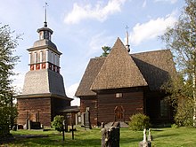 Petajavesi Old Church is an old Lutheran wooden church and a UNESCO World Heritage site. Petajavesi Old Church from south.JPG