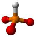 Molekylmodell, fosfit