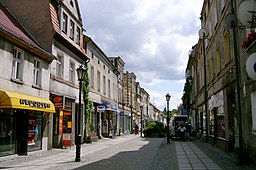 Grunwaldzka-gatan i stadens centrum.