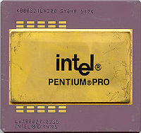 Intel Pentium Pro с кэшем L2 объемом 512 Кб