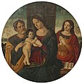 Raffaellino del Garbo (attribution) - Madonna and Child with St. Joseph and John the Baptist, 16th century.