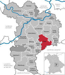 Poziția localității Rohr in Niederbayern