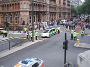 Die Londoner Polizei sperrt den Russell Square