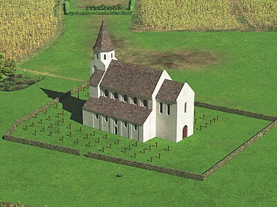 3D reconstruction of Saint Laurentius church around 1590