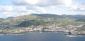 Santa Cruz da Graciosa, Azores, seen from a pl...