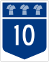 Highway 10 marker