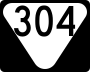 State Route 304 marker