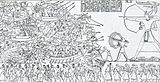 Batalla del Delta entre Ramsès III i els pobles de la mar al segle XII aC. Temple de Medinet Habu, Tebes.
