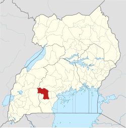 District location in Uganda