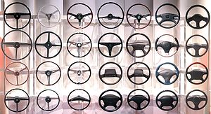 Steering wheels from different periods