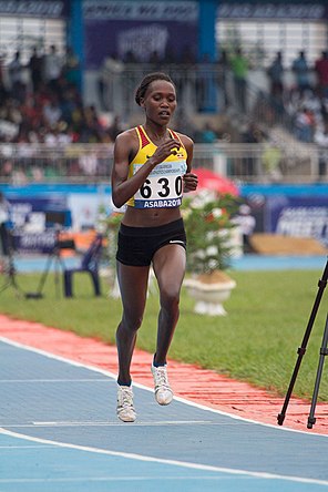 Stella Chesang bei den Afrikameisterschaften 2018 in Asaba