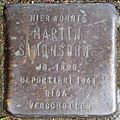 Stolperstein für Martin Simonsohn (Frankstraße 12)