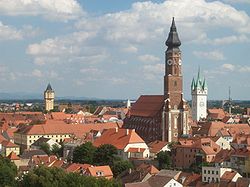 Skyline of Straubing