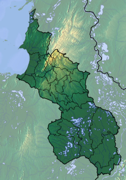 蘇克雷省地形圖