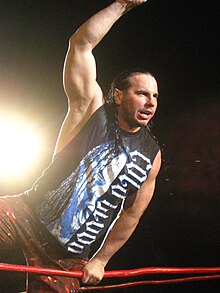 Hardy at a TNA live event in 2011 TNA Live! Matt Hardy.jpg