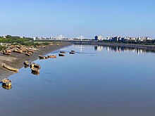 Tapti River, Cable bridge, Surat.jpg