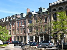 Located within the Old Town, St. Lawrence is one of several historic districts in downtown Toronto. Thomas Helliwell Block.JPG