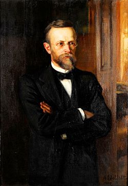 Albert Edelfeltin maalama Axel Lillen muotokuva.