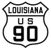 U.S. Highway 90 marker