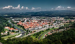 Pogled s Celjskega gradu proti severozahodu