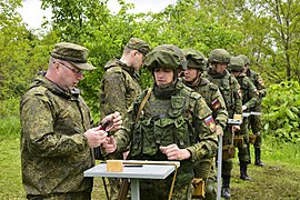 La police militaire à Vladikavkaz (Russie)