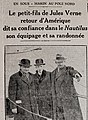 Sir Hubert Wilkins, Jean Jules-Verne et le Capitaine Danenhower. New-York 1931