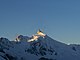 Zinalrotorn (4,221 m, ligiloj) vom Cabane de Tracuit-aus vidita