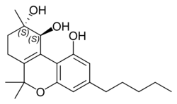 Strukturformel von Cannabigerol