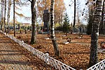 Воинское кладбище, на котором захоронено 28 советских воинов, умерших от ран в госпитале в годы Великой Отечественной войны