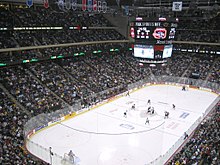 The University of North Dakota and St. Cloud State University during the WCHA Final Five at the Xcel Energy Center 2006 WCHA Final Five.jpg