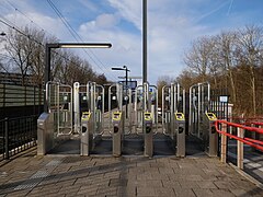 Diemen, Bahnsteigsperre am Bahnhof Diemen