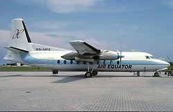 Einziges Flugzeug der Air Equator