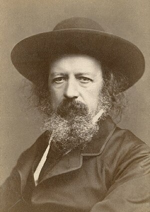 English: Alfred Lord Tennyson, autographed por...