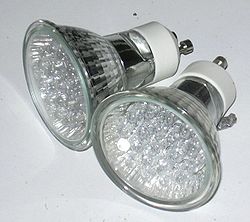 Spotlights made of many individual LEDs