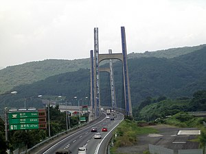 東名足柄橋（奥が東京方面）