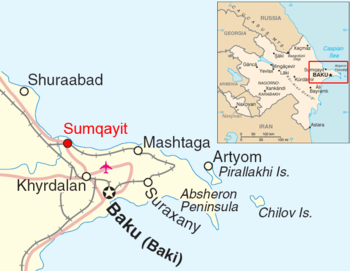 Mapa umístění v rámci Ázerbájdžánu