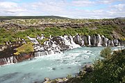 Barnafoss Waterfall in Iceland