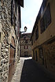 Vue sur maison classée place de la Bridolle.