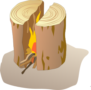 Small type of campfire, good for cooking